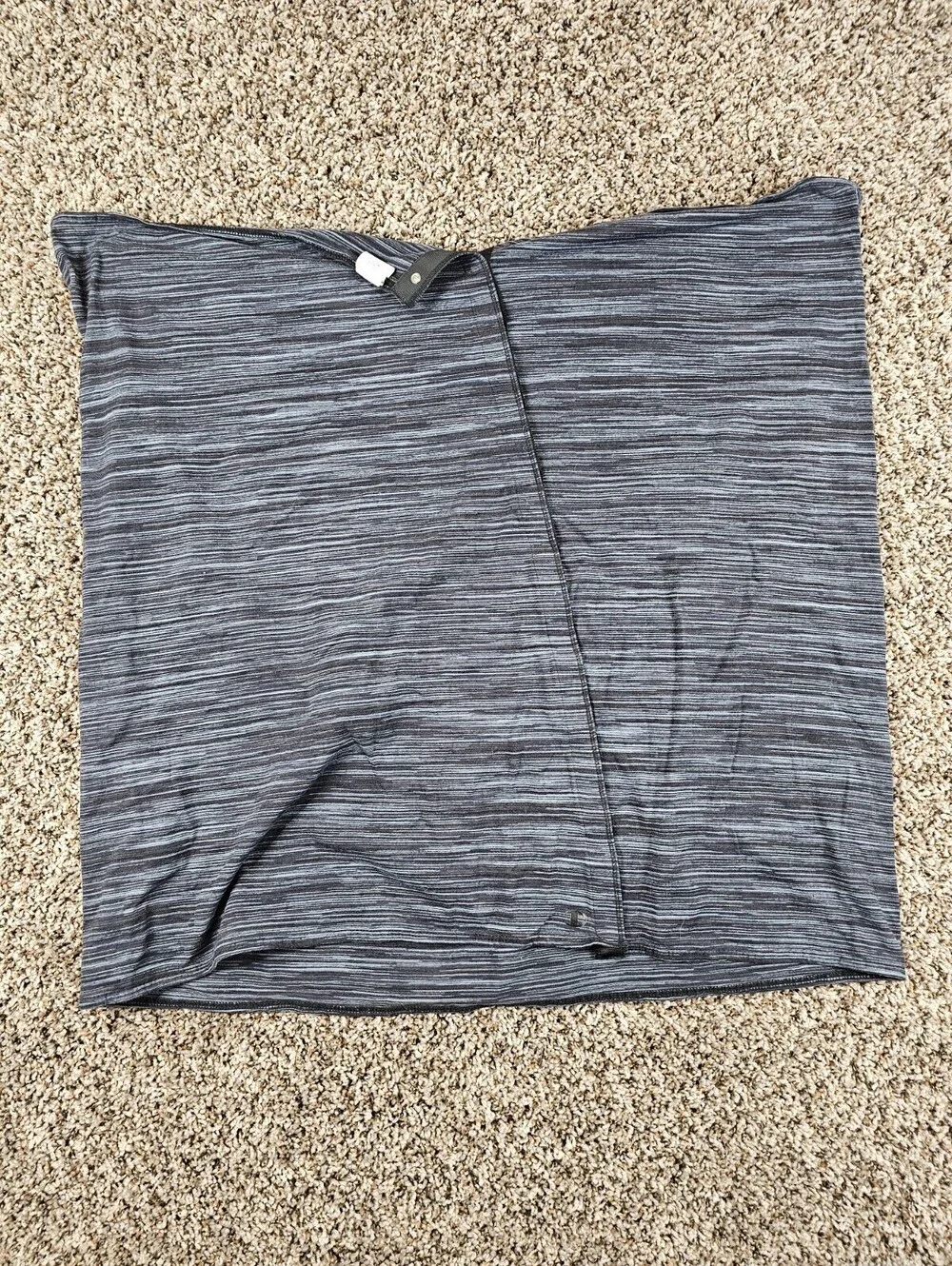 Champion OS One Size Infinity Scarf Shawl Jersey Knit Athletic Gray Black